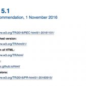 HTML5.1、いよいよW3C勧告として公開