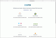 実装はとっても簡単！アニメーションが気持ちよく、デザインもかわいいCSSで実装された軽量スピナー -CSSPIN