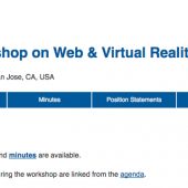 W3CのWebVR関連ワークショップレポートを読む