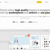 HTML5やWordPressの有料/無料のテンプレートで高品質なものを収集、ギャラリーにしている・「Best of Themes」