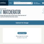 画像をアップロードすると、その画像内で使われているフォント名を割り出してくれる・「Matcherator」