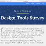 Webサイト・スマホアプリ制作に使用する、2017年に人気が高かったデザインツールの調査結果