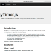 カウントダウンやタイマーなど、時間コンテンツなら何でも任せろのシンプルな軽量スクリプト -EasyTimer.js
