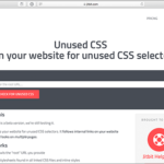 [CSS]簡単で便利！ページで使用されていないCSSのセレクタを見つける無料ツール -Unused CSS