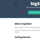 軽量のスライド式サイドメニュー実装「bigSlide.js」