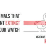 絶滅種をあつめた動物アイコン「Extinct animals project (Free)」