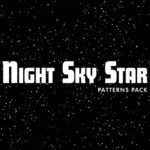 夜空をイメージさせるパターンセット「Night Sky Star Patterns」