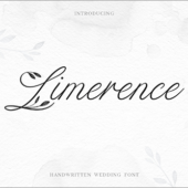 期間限定無料！ちょこっと添えられた葉や草のワンポイントがかわいい手書きフォント -Limerence
