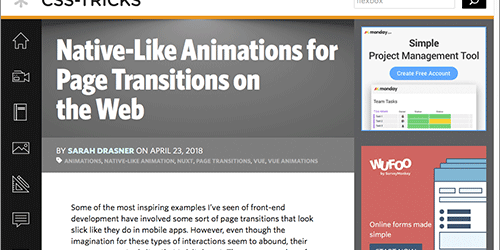 Vue.jsとNuxt.jsを使用して、Webページのページ遷移に気持ちいいアニメーションを与えるチュートリアル