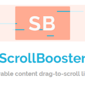 コンテンツのスクロールをスマホっぽくさせられる「ScrollBooster」
