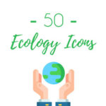 環境をテーマにしたフリーで使える50種類のエコロジーアイコン「50 Free Ecology Icons (Linear, Flat, Outlined)」
