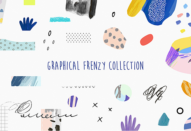 デザインのアクセントに役立つ可愛らしい手書き風イラスト素材 Graphical Frenzy Collection のご紹介 Webデザイン参考記事まとめアプデ