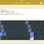 Web制作者の腕試し！HTMLやCSSやJavaScriptなどのコードでキーボードのタイピング練習ができる -Type Fu