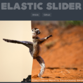 斬新な切り替えエフェクトをもつスライダー実装「Elastic Slider」