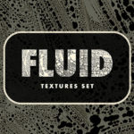 水滴を弾いたような模様が個性的な一風変わったアナログテクスチャーセット「Fluid Textures Set」