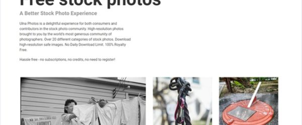CC0のオリジナルな写真素材を配布するストックフォト・「Ulna」