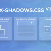 これはかっこいい！要素がふわりと浮かんでいるような美しいシャドウを与えるスタイルシート -Box-shadows.css