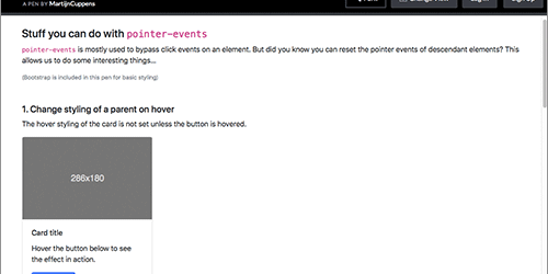 [CSS]pointer-eventsプロパティですごい便利に！クリックやホバーのターゲットになる要素を変更するテクニック
