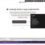 Webページの任意の要素に設定されたCSSをチェック、コピーできるブラウザ拡張・「CSS Scan」