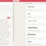 Google Fontsの各フォントをタグ付けして探しやすく整理している・「Font Library」