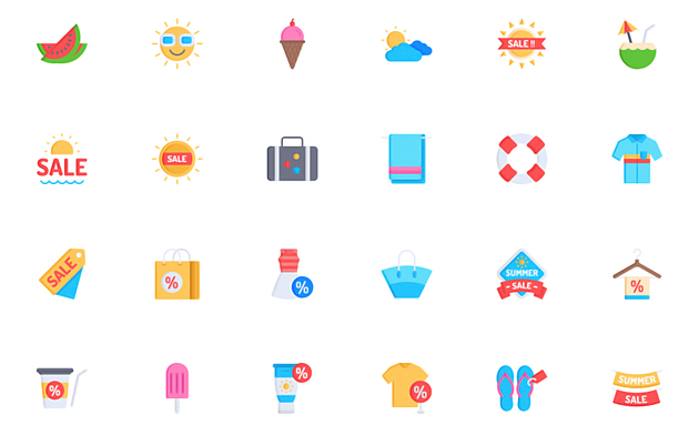 夏の今だからこそ使いたい夏をモチーフにしたアイコンまとめ Free Icon Sets For Summer 18 That Will Heat Up Your Designs のご紹介 Webデザイン参考記事まとめアプデ