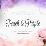 ピンクとパープルの組み合わせが鮮やかなツールキット「Peach & Purple Artistic Toolkit」