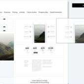 一般的なUIを組み合わせてHTMLテンプレートを作成できるソフトウェア・「Stitches」