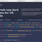コードが非常に見やすくて、使いやすい！Visual Studio Codeでお勧めのテーマファイル -Code Blue