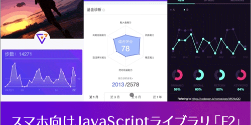 [JS]スマホに最適化された優れもの！さまざまなチャートやグラフを実装できるCanvasベースのライブラリ -F2