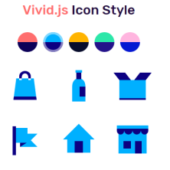 HTMLタグの属性で自由にカスタマイズできるSVGアイコンセット「Vivid.js」
