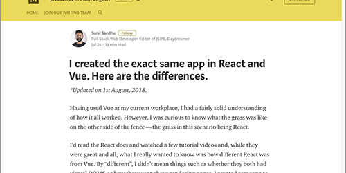 ReactとVueってどう違う？全く同じアプリをReactとVueで作成してみて分かった相違点