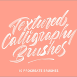 今だけ無料でダウンロードできる！カリグラフィ用の高品質なブラシ素材 -Textured Calligraphy Brushes