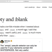 CSSの便利な疑似セレクタ「:empty」と「:blank」、その違いと賢い使い方