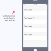モバイルのフォームに最適なツールチップの表示方法