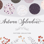 今だけ無料！秋にぴったりな草花がかわいくデザインされたパターン素材 -Autumn Splendour Patterns