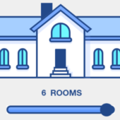 レスポンシブに変形する家のアニメーションのデモ「CSS Responsive House」
