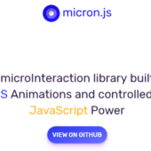 要素に属性をつけて簡単なインタラクティブアニメーションをつける「Micron.js」