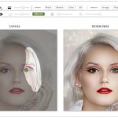 “FaceShop”　初心者でも簡単、スケッチ一つで高度な画像編集を実現！