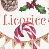 クリスマス前にチェックしたい水彩画素材38種「Licorice Christmas kit」