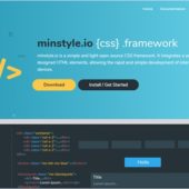 シンプルで軽量、扱いやすいベーシックなCSSフレームワーク・「minstyle.io」