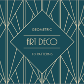 商用利用無料！有料の美しい幾何学模様のアールデコのパターン素材が無料でダウンロードできます