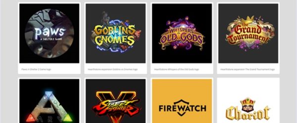 TVゲームやスマフォゲーム等、ゲームのロゴデザインを収集しているデザインギャラリー・「GameLogos」