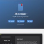 シンプルでセキュアなオープンソースのデスクトップ日記アプリ・「Mini Diary」
