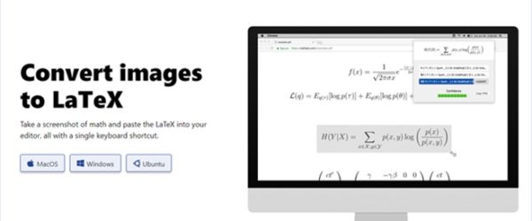 数式の画像から自動でLaTexのコードに戻してくれるデスクトップアプリ・「Mathpix」