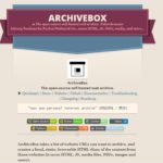 Internet ArchiveやArchive.todayのような魚拓ツールのOSS・「ArchiveBox」
