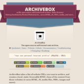 Internet ArchiveやArchive.todayのような魚拓ツールのOSS・「ArchiveBox」