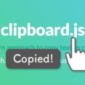 clipboard.jsでテキストをクリップボードにコピーする方法