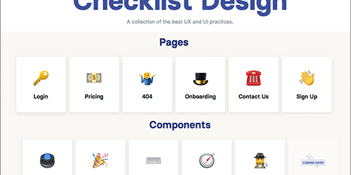 WebサイトやスマホアプリのUIデザインに必要な要素・あると便利な要素がまとめられたリスト -Checklist Design