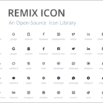 UI用のアイコンが1,400種類以上！商用でも完全無料で利用できる、シンプルなアイコン素材 -Remix Icon