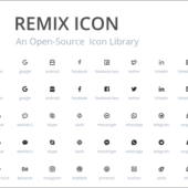 UI用のアイコンが1,400種類以上！商用でも完全無料で利用できる、シンプルなアイコン素材 -Remix Icon